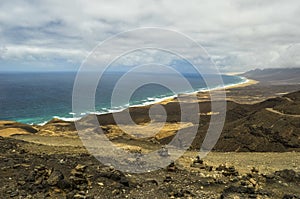 Vista aérea de Playa en canario islas 