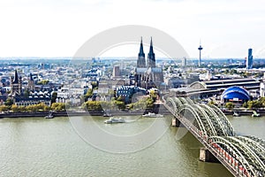 Aerial view Cologne