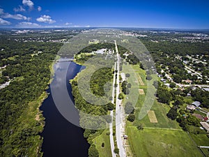 Aerial view of Colonial Park in Orlando Florida photo