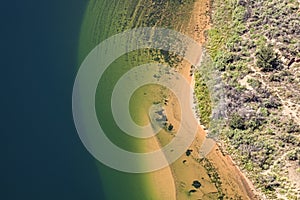 Aerial view of Colorado River.