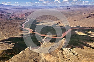 Aerial view of the Colorado River