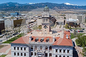 Aerial view of the Colorado Springs Pioneers Museum photo