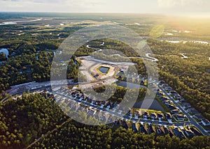 Aerial view of community in Yulee Florida