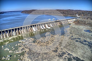 Aerial View Conowingo Hydroelectric Dam Maryland photo