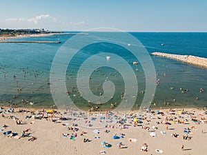 Aerial View Of Constanta Beach