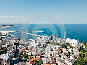 Aerial View Of Constanta City Skyline In Romania