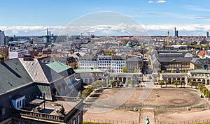 Aerial view of Copenhagen