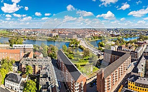 Aerial view of Copenhagen