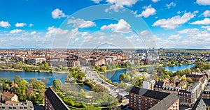 Aerial view of Copenhagen