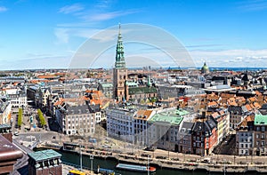 Aerial view of Copenhagen