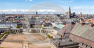 Aerial view of Copenhagen