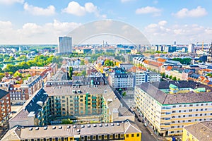 Aerial view of copenhagen