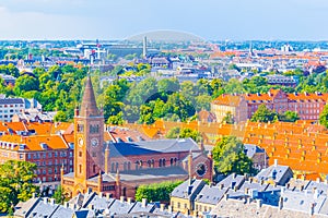 Aerial view of copenhagen