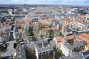 Aerial view of Copenhagen