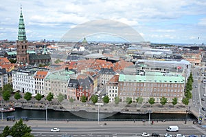 Aerial view of Copenhagen