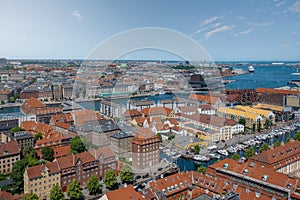 Aerial view of Copenhagen City - Copenhagen, Denmark