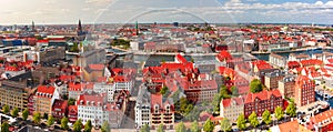 Aerial view of Copenhagen, Denmark