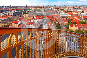 Aerial view of Copenhagen, Denmark