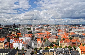 Aerial view of Copenhagen, Denmark