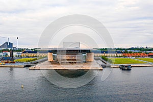 Aerial view of the Copenhagen Opera house