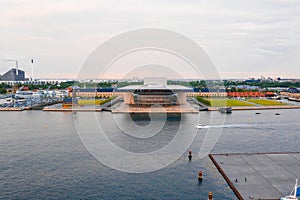 Aerial view of the Copenhagen Opera house