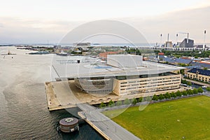 Aerial view of the Copenhagen Opera house