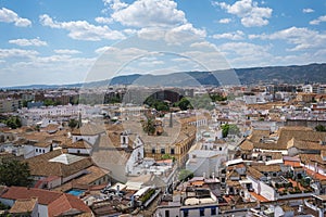 Aerial view of Cordoba with Plaza del Cardenal Salazar Square - Cordoba, Andalusia, Spain photo