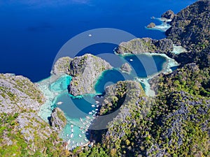 Aerial view of Coron Island, Philippines