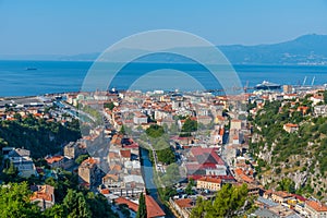 Aerial view of Croatian city Rijeka