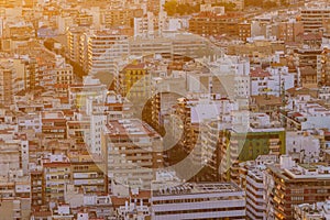 highly populated urban area in Alicante Spain photo