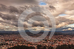 Aerial View Of Cuenca City, Ecuador