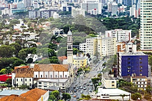Aerial View of Curitiba, Parana, Brazil