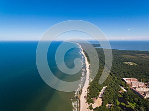 Aerial view of the Curonian Spit photo