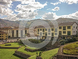 Aerial View of Cuzco from Santo Domingo Temple