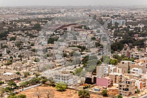 Aerial view of Dakar