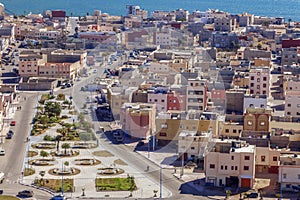 Aerial view of Dakhla