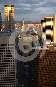 Aerial view of Dallas