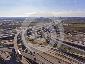 Aerial view of Dallas modern city, Dallas, Texas, USA