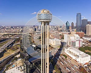 Aerial view of Dallas modern city, Dallas, Texas, USA