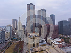 Aerial view of Dallas modern city, Dallas, Texas, USA