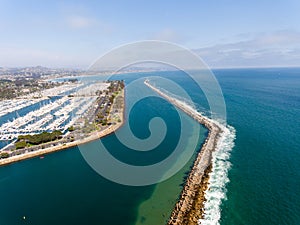 Aerial view of Dana Point, California