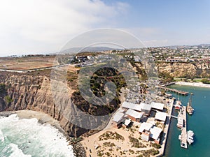 Aerial view of Dana Point, California