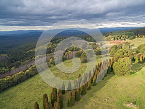 Aerial View of Dandenong Ranges