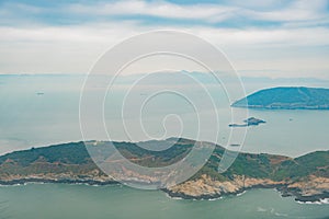 Aerial view of the Daqiu Island