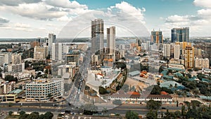 Aerial view of Dar es Salaam, Tanzania