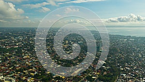 Aerial View of the Davao City.