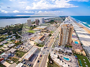 Aerial view of Daytona Beach city