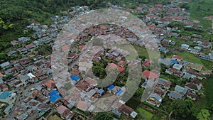 Aerial View of Densely Populated Settlements