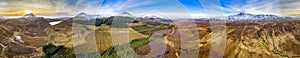 Aerial view of Derryveagh Mountains, Mount Errigal, Lough Altan, Agla Beg , Crocknalaragagh and the Muckish, from South photo