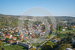Aerial view of Devin borough - Bratislava, Slovakia